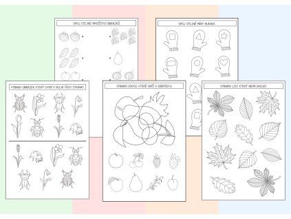 rocni obdobi pracovni listy pro predskolaky