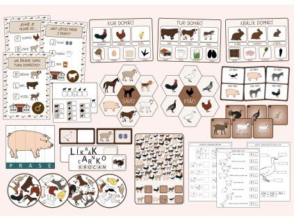 zvirata na statku sada aktivit