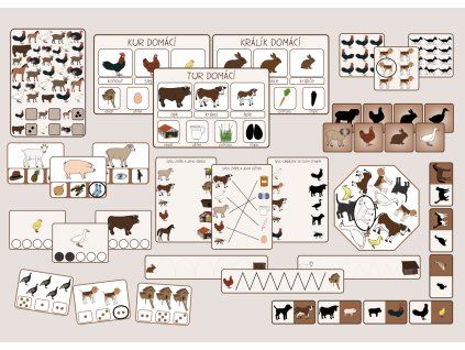 zvirata na statku aktivity pro predskolaky