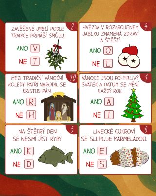 🎁 Právě teď ke každé objednávce přidáváme vánoční hru zdarma. Ověřte si s dětmi, jak dobře znají vánoční tradice, a...
